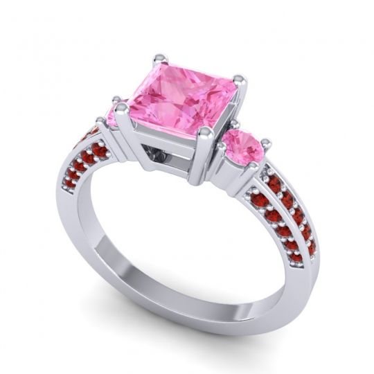 Art Deco Three Stone Stambha Ring