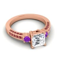 Art Deco Three Stone Stambha Ring