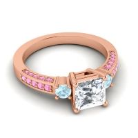 Art Deco Three Stone Stambha Ring