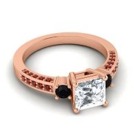 Art Deco Three Stone Stambha Ring
