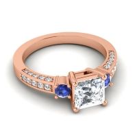Art Deco Three Stone Stambha Ring