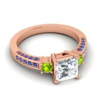 Art Deco Three Stone Stambha Ring