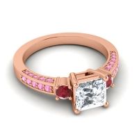 Art Deco Three Stone Stambha Ring