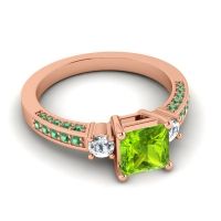 Art Deco Three Stone Stambha Ring