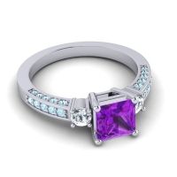 Art Deco Three Stone Stambha Ring