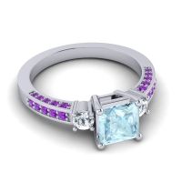 Art Deco Three Stone Stambha Ring