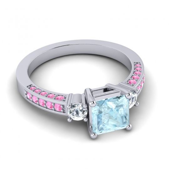 Art Deco Three Stone Stambha Ring