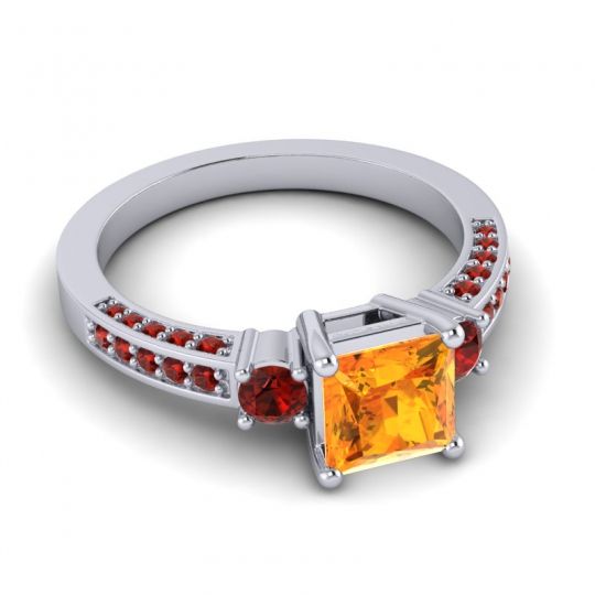 Art Deco Three Stone Stambha Ring