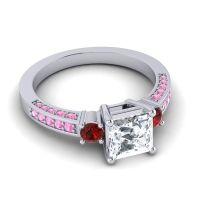 Art Deco Three Stone Stambha Ring