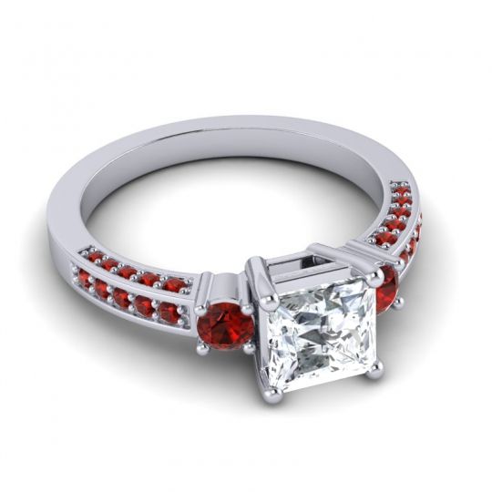 Art Deco Three Stone Stambha Ring