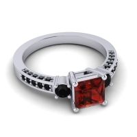 Art Deco Three Stone Stambha Ring