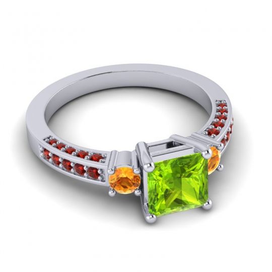 Art Deco Three Stone Stambha Ring