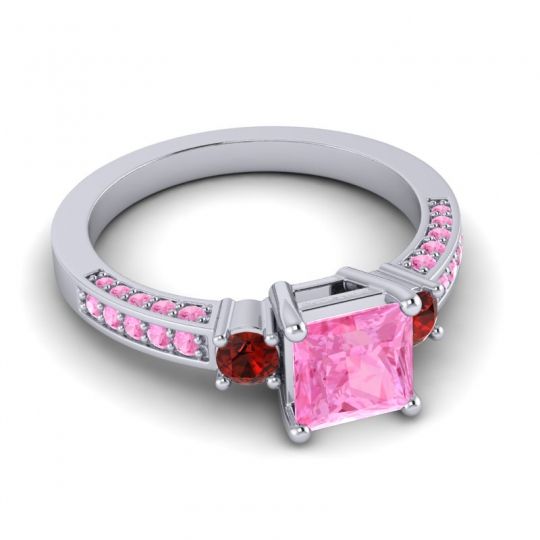 Art Deco Three Stone Stambha Ring