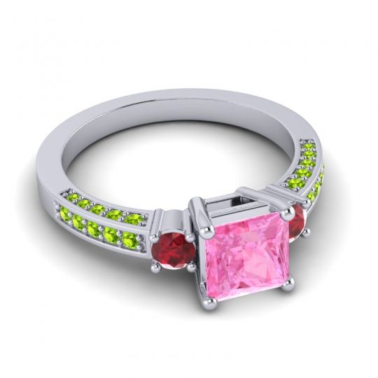 Art Deco Three Stone Stambha Ring