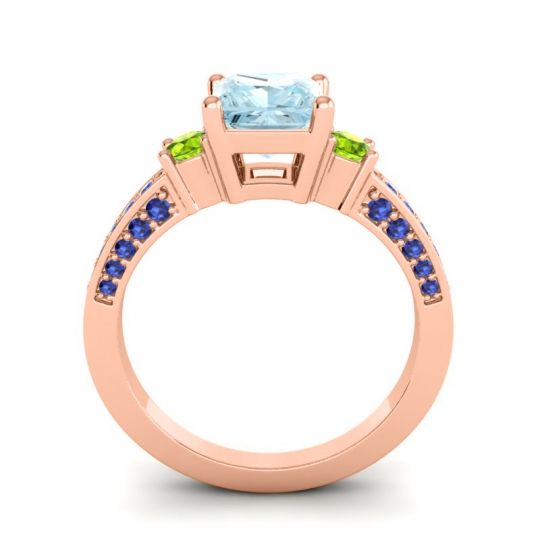 Art Deco Three Stone Stambha Ring