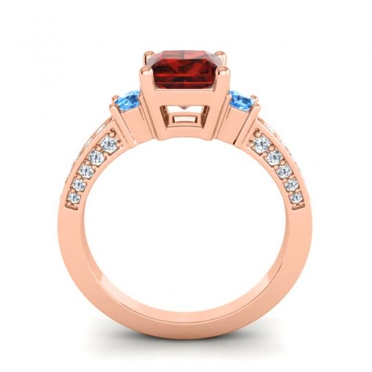 Art Deco Three Stone Stambha Ring