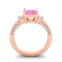 Art Deco Three Stone Stambha Ring