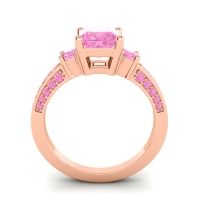 Art Deco Three Stone Stambha Ring