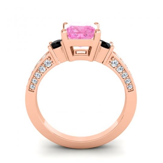 Art Deco Three Stone Stambha Ring