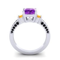 Art Deco Three Stone Stambha Ring