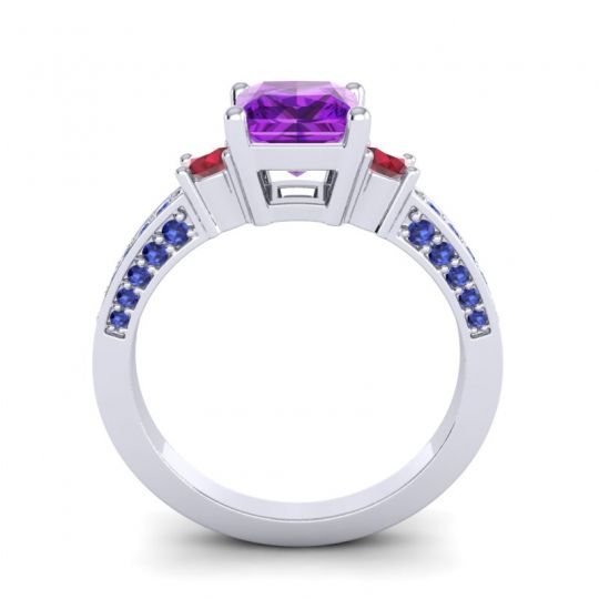 Art Deco Three Stone Stambha Ring