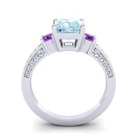 Art Deco Three Stone Stambha Ring