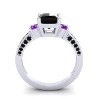 Art Deco Three Stone Stambha Ring