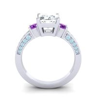 Art Deco Three Stone Stambha Ring