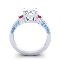 Art Deco Three Stone Stambha Ring