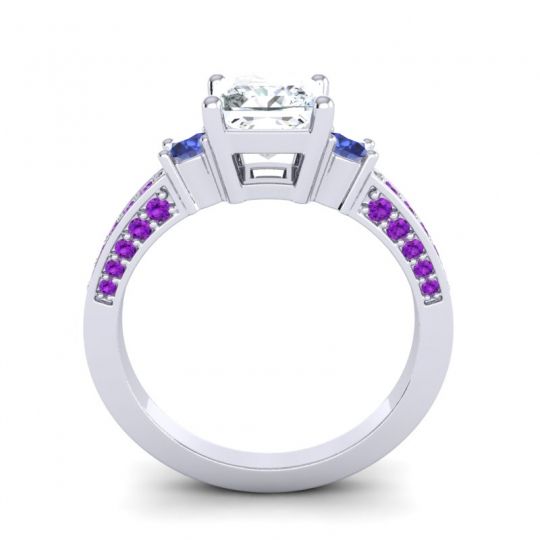 Art Deco Three Stone Stambha Ring