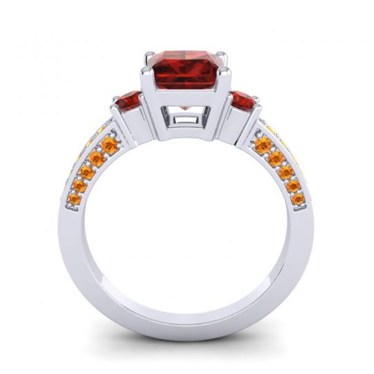 Art Deco Three Stone Stambha Ring