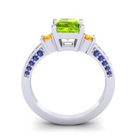 Art Deco Three Stone Stambha Ring