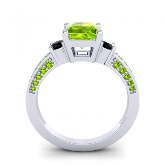 Art Deco Three Stone Stambha Ring