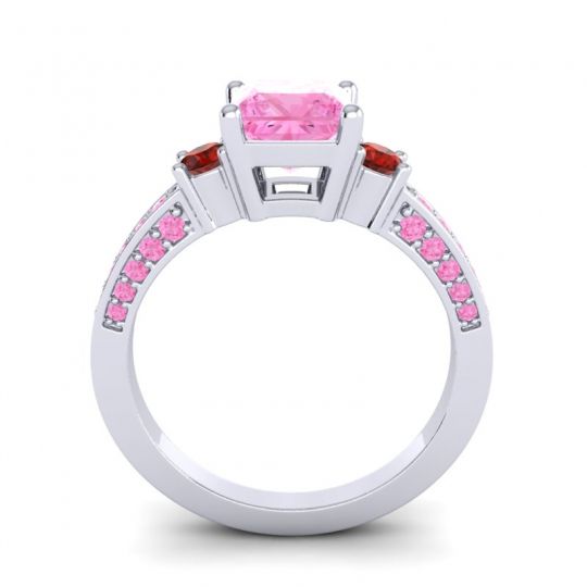 Art Deco Three Stone Stambha Ring