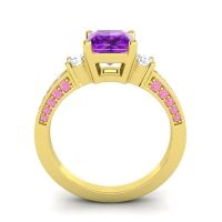 Art Deco Three Stone Stambha Ring