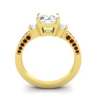 Art Deco Three Stone Stambha Ring