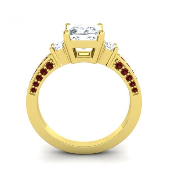 Art Deco Three Stone Stambha Ring