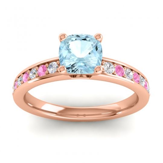 Classic Cushion Pave Asada Ring, 6mm