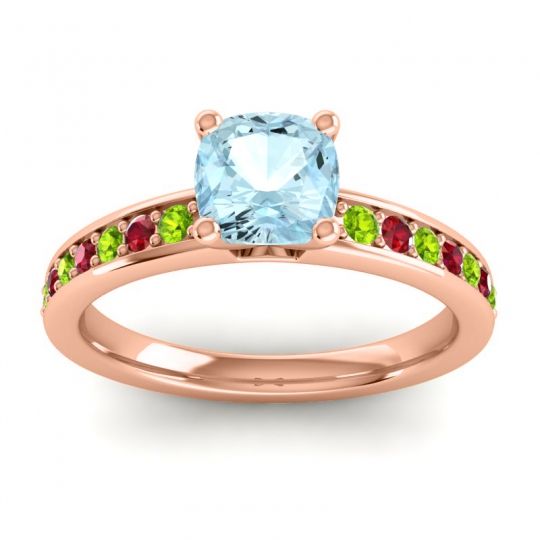 Classic Cushion Pave Asada Ring, 6mm