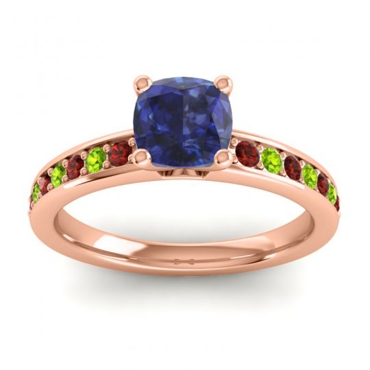 Classic Cushion Pave Asada Ring, 6mm