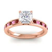 Classic Cushion Pave Asada Ring, 6mm