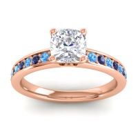 Classic Cushion Pave Asada Ring, 6mm