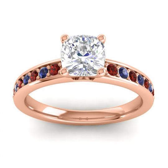 Classic Cushion Pave Asada Ring, 6mm