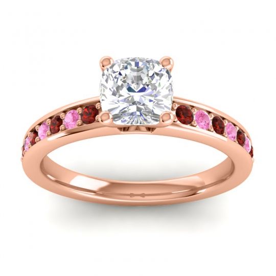 Classic Cushion Pave Asada Ring, 6mm