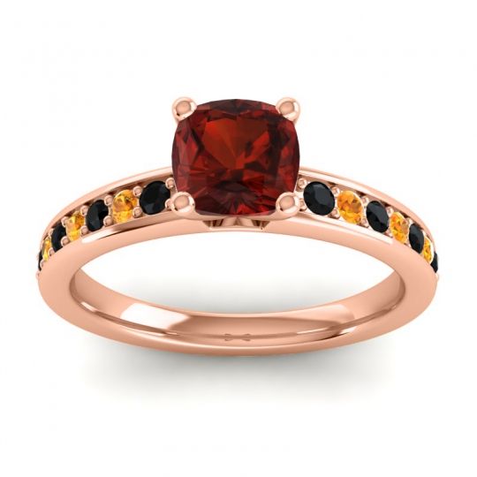 Classic Cushion Pave Asada Ring, 6mm