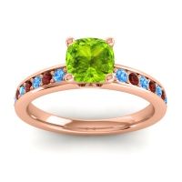 Classic Cushion Pave Asada Ring, 6mm