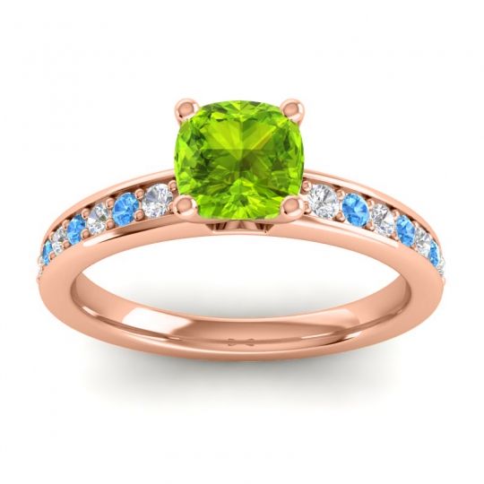 Classic Cushion Pave Asada Ring, 6mm