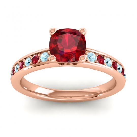 Classic Cushion Pave Asada Ring, 6mm