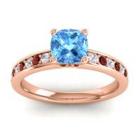 Classic Cushion Pave Asada Ring, 6mm