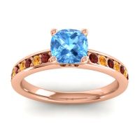 Classic Cushion Pave Asada Ring, 6mm